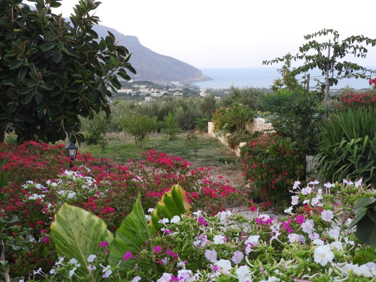 Вилла Chrissi'S House With Garden And Sea View Zerviana Киссамос Экстерьер фото