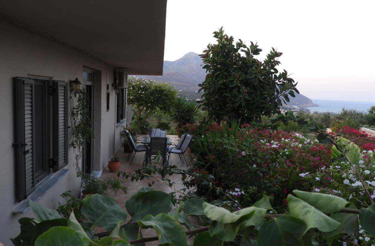 Вилла Chrissi'S House With Garden And Sea View Zerviana Киссамос Экстерьер фото