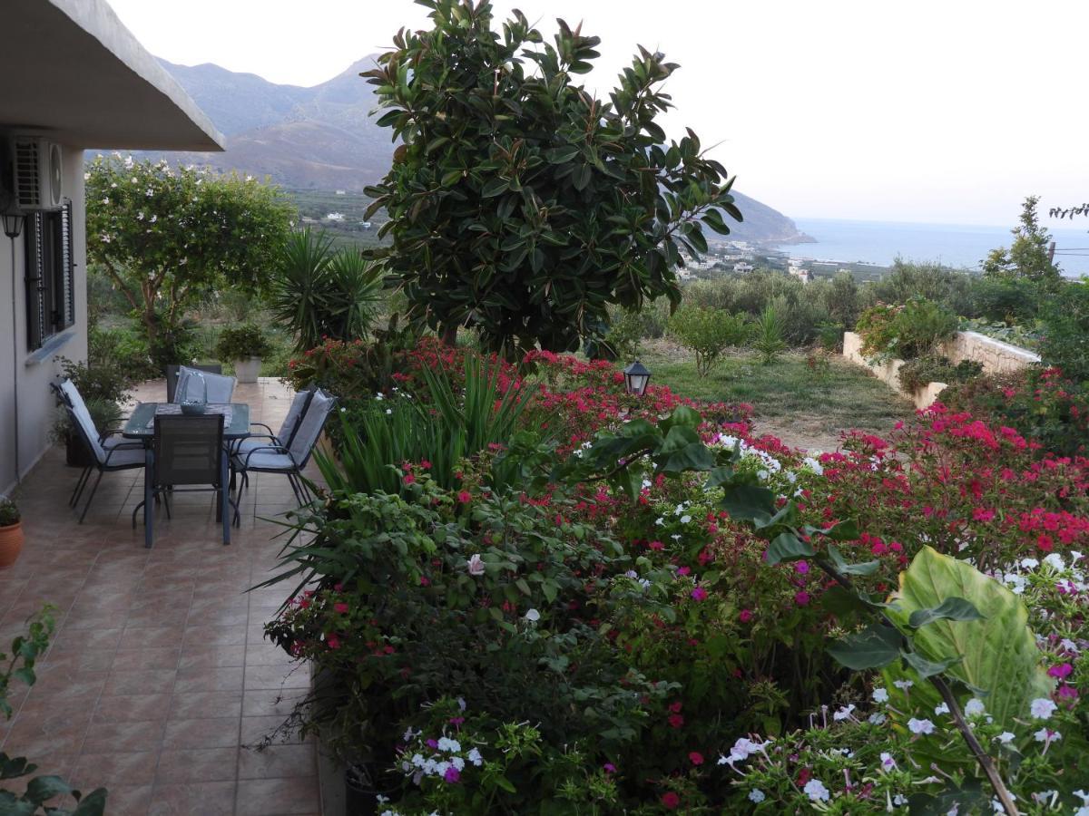 Вилла Chrissi'S House With Garden And Sea View Zerviana Киссамос Экстерьер фото