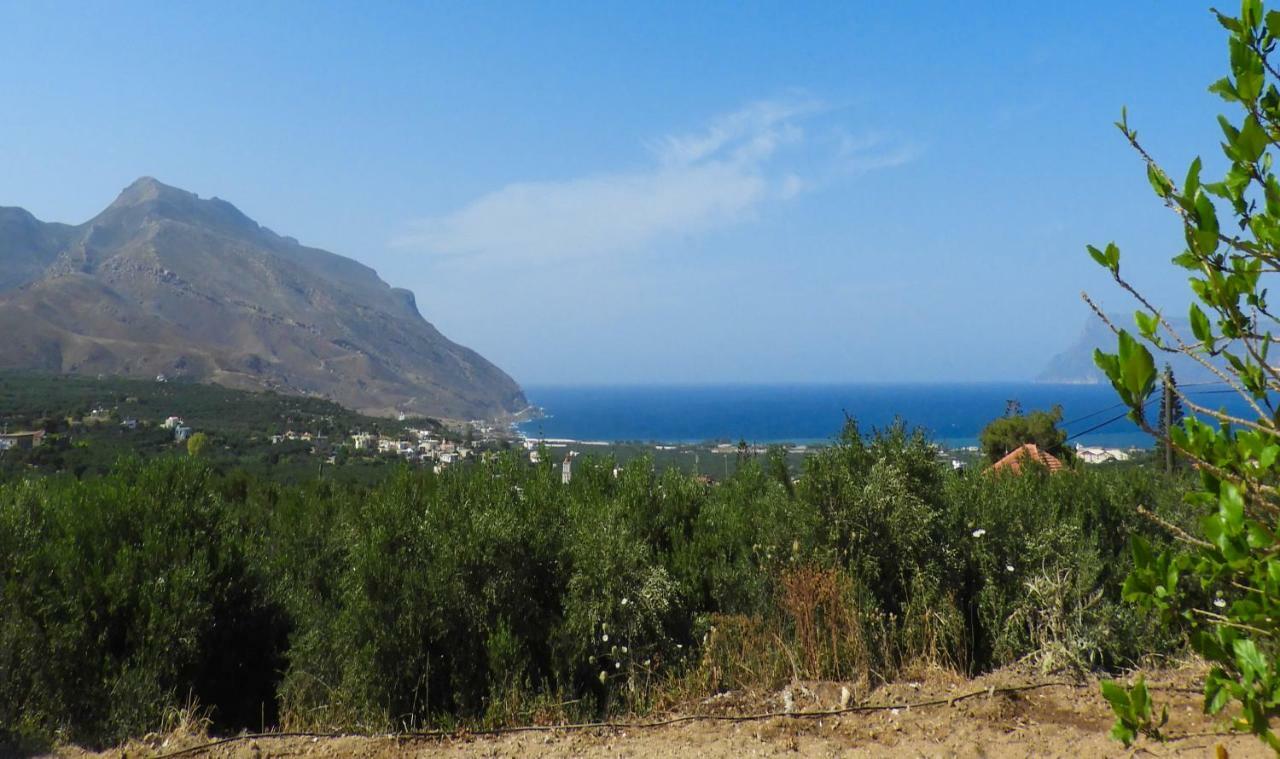 Вилла Chrissi'S House With Garden And Sea View Zerviana Киссамос Экстерьер фото